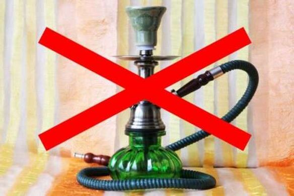 give up the hookah the day before the test