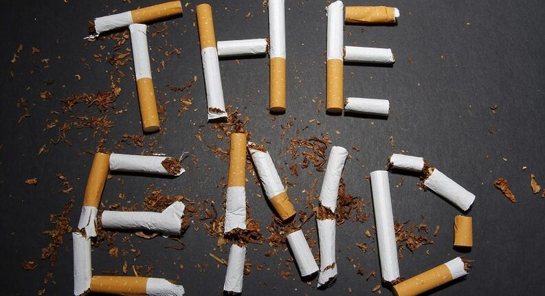 broken cigarettes and the consequences of quitting